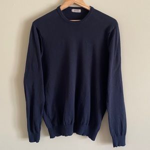 Italian Black Crew Neck Sweater
